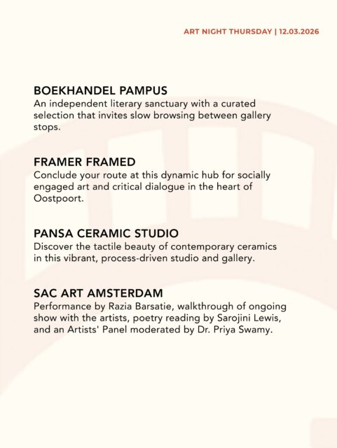 Art Night Thursday - Kunstroute - Amsterdam - SBK doet mee aan de kunst route