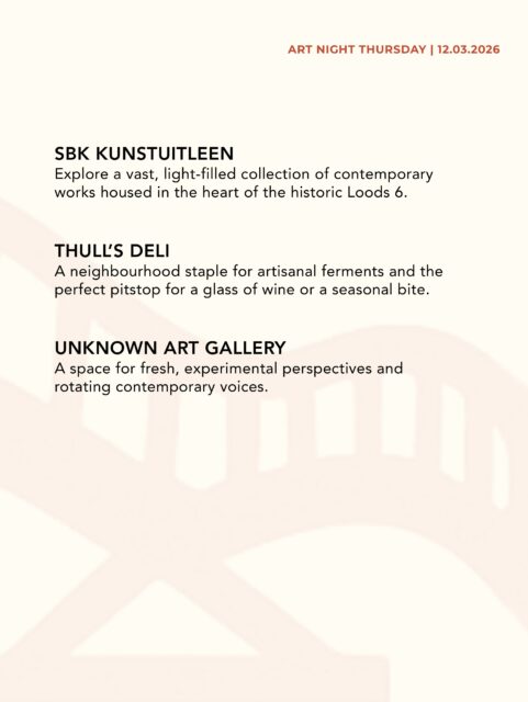 Art Night Thursday - Kunstroute - Amsterdam - SBK doet mee aan de kunst route